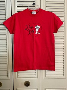 Vintage 90s I Love Lucy Universal Studios Embroidered Red T Shirt Juniors Sz M Ebay