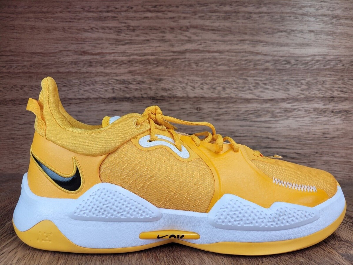 Nike PG 5 TB UNIVERSITY GOLD Yellow White PG5 LA LAKERS