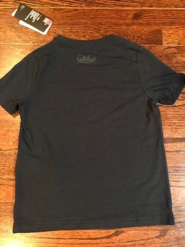 New Under Armour Boy Youth Short Sleeve Tee Heatgear Big Logo Graphic Baseball - Picture 74 of 100