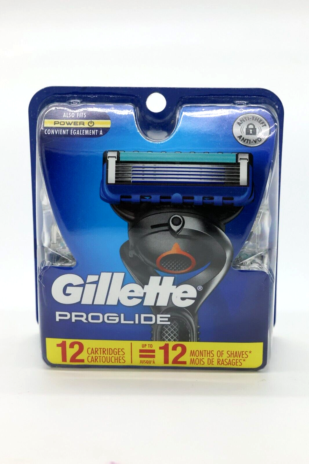 Gillette Proglide Razor Refills Pack of 12 Cartridges & Fits Power