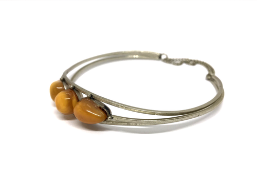 Old Amber Bracelet Bangle Gift Vintage Antique Natural BALTIC Amber 13,3g 19310 - Picture 15 of 20