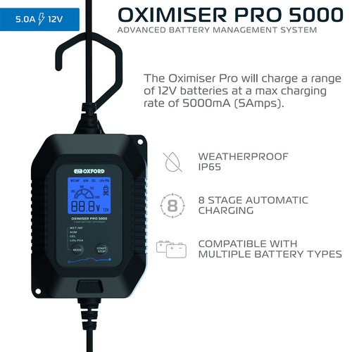 OXFORD 900 ANNIVERSARY OXIMISER UK BATTERY CHARGER MOTORCYCLE OPTIMISER - Picture 2 of 8