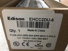 Edison Series EHCC2DU-6 1 BOX OF 6 FUSE HOLDERS - NEW