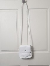 Vintage Leather Co. - Liz Claiborne - Small Leather Crossbody Purse - White