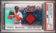 2004 TOPPS PRISTINE PATCH PLACE REFRACTOR PEDRO MARTINEZ PSA 10 GEM MINT POP 1
