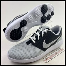 Nike Roshe G Golf Shoes Mens 9.5 Spikeless Grey Black White CD6065-015