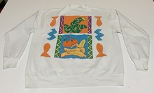 B.J. Design Concepts Vintage Sweatshirt Adult Unisex Size L Banana Orange