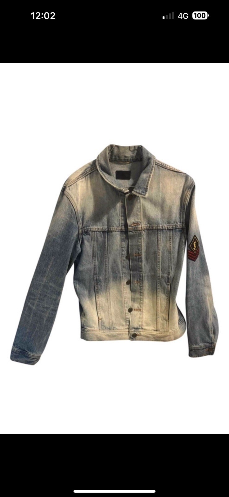 Saint Laurent Denim Jacket Patch