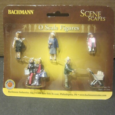 Bachmann Scene Scrape  6 Strolling People Figure Pack