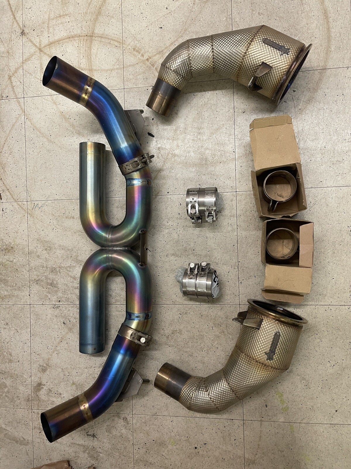 Porsche GT4 JCR Titanium Race Pipe