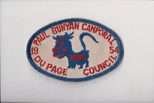 1954 Du Page Council Paul Bunyan Camporal patch