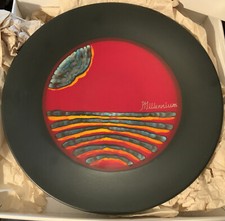 Superb Extra Large Ltd Ed #637/2000 Poole Pottery “Millennium Charger” 41cm Dia