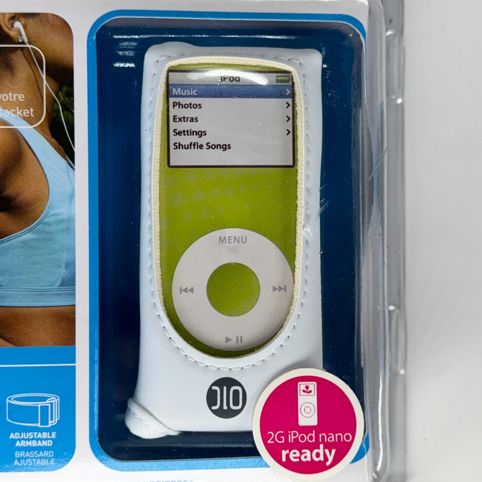 DLO Action Jacket Sport Ready Neoprene Case iPod Nano White Belt Clip Arm Band - Image 4 of 4