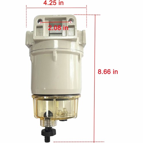 Fuel Filter Water Separator Assembly For Marine Outboard Motor w/3/8" 35-60494-1 - Picture 9 of 9