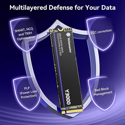 256GB 1TB 2TB M.2 PCIe 3.0 SSD 3100MB/s M.2 2280 NVMe Internal