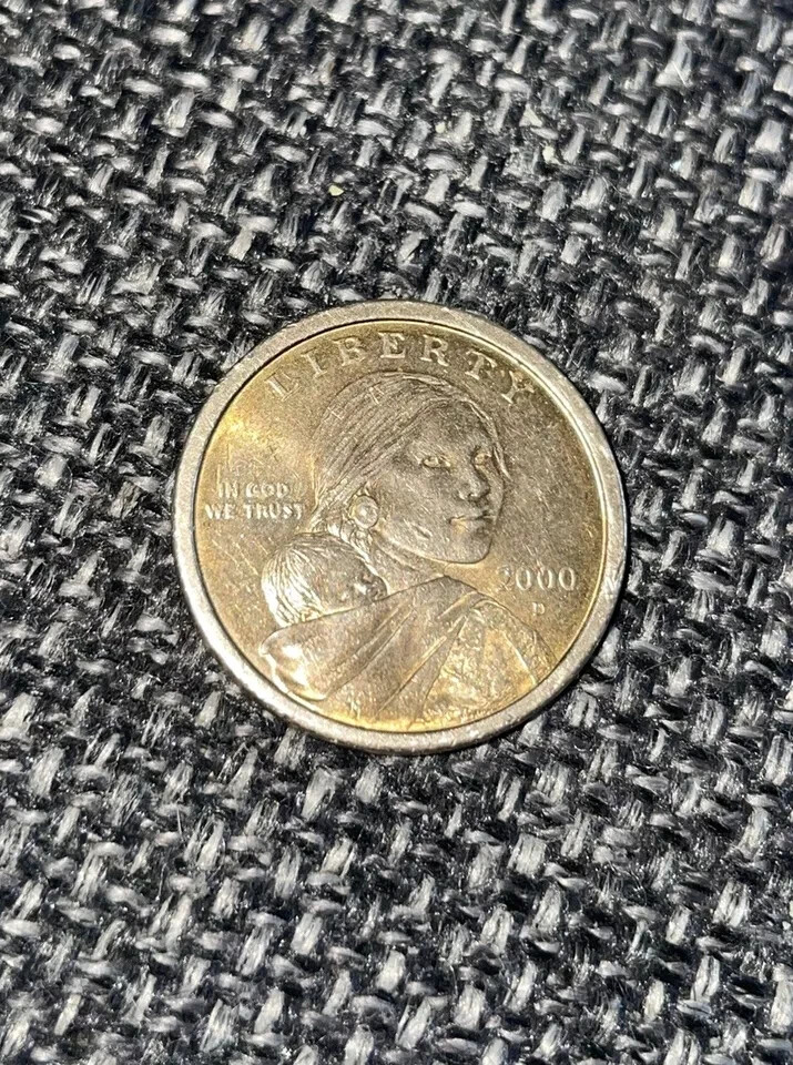2000 P• Sacagawea One Dollar Coin US Liberty Gold Color | eBay