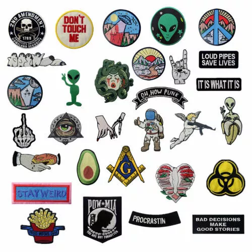 GSJJ | 100 Iron on Patches - No Minimum | Fast Delivery