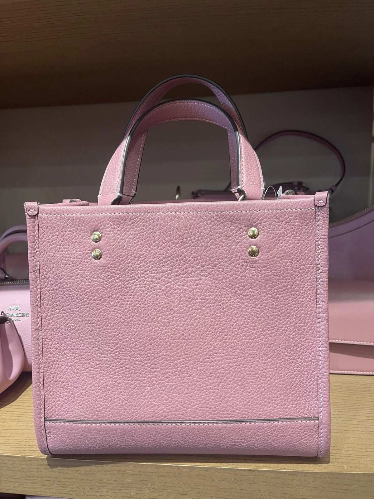Borsa a tracolla Coach Dempsey in pelle ciottoli nuova con etichette 22 vero rosa CO971 NUOVA $378
