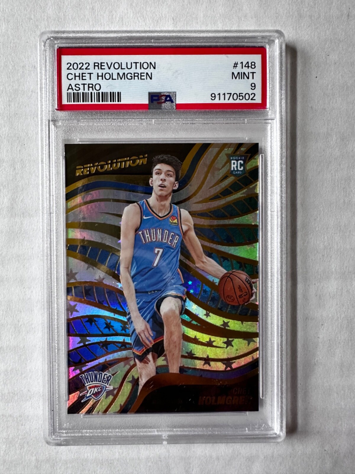 2022 Panini REVOLUTION Chet Holmgren ASTRO #148 PSA Graded 9