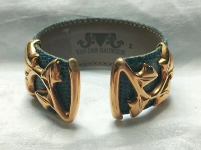 Bijou couture ; bracelet , manchette , signé Van Der Bauwede. - Photo 1/4