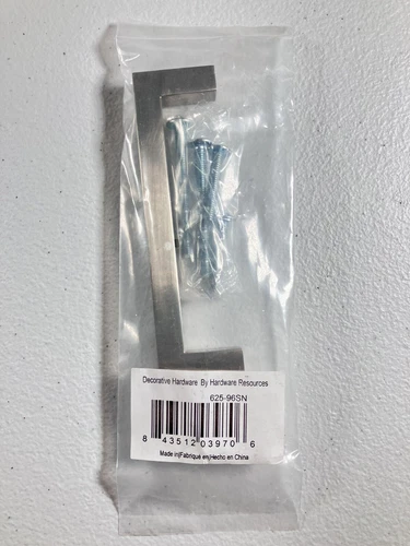 Hardware Resources Stanton Square Cabinet Bar Pull Satin Nickel 625-96SN - Picture 1 of 5