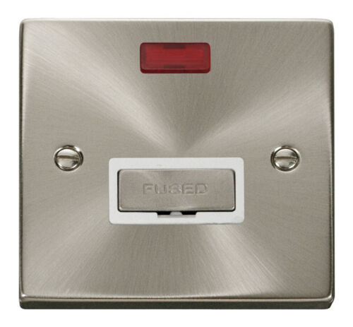 Click Deco Satin Chrome White Insert Socket & Switches Range - Picture 24 of 44