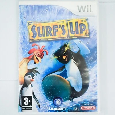 Surf's Up (Nintendo Wii Game CASE & MANUAL ONLY) Sports Simulation Video Game - Image 1 of 4