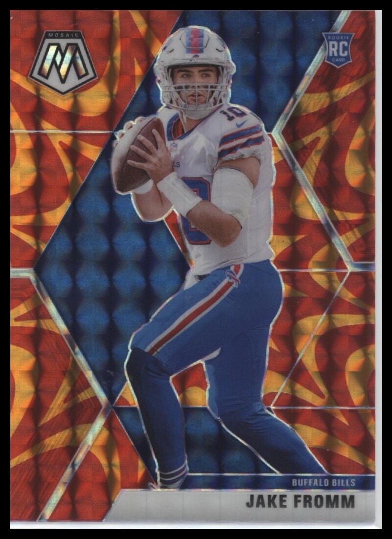 2020 Panini Mosaic RC Rookie Prizm Reactive Orange #242 Jake Fromm