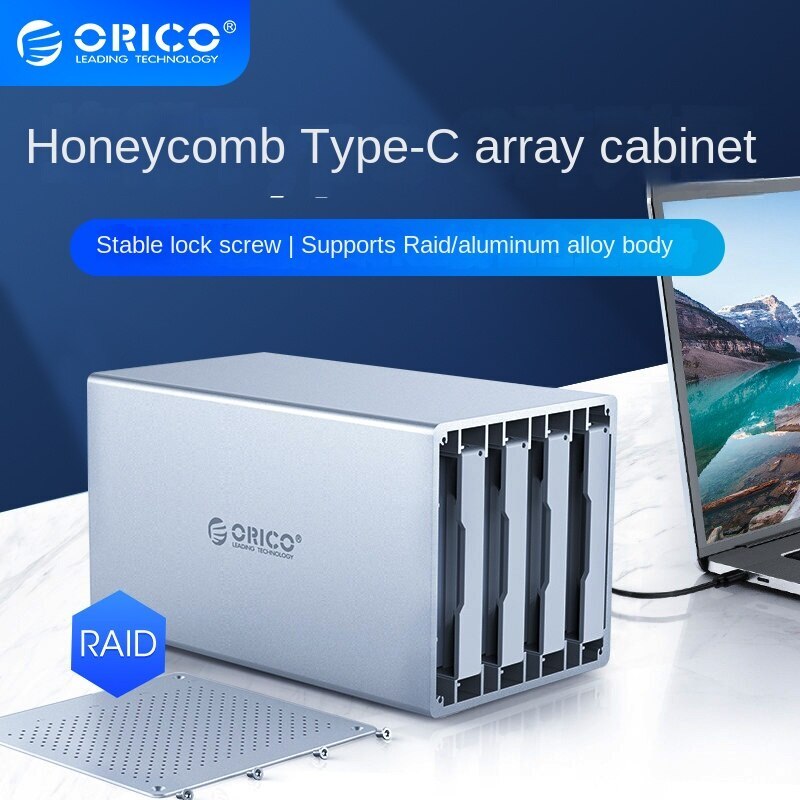 ORICO HDD/SSD cabinet box Type-C disk array raid multi dual bay hard drive  box