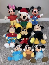 Vintage Mickey Mouse and Minnie Mouse Plush Lot