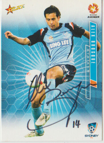 SIGNED CARD - ALEX BROSQUE - SYDNEY FC - Picture 1 of 1