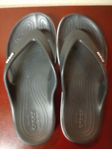 mens white crocs flip flops