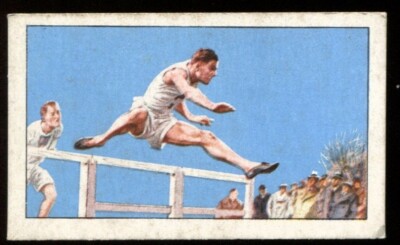 Tabakkarte, Gallaher, CHAMPIONS, ohne Bildunterschrift, 1. 1935, D O Finlay, Hürden, #4