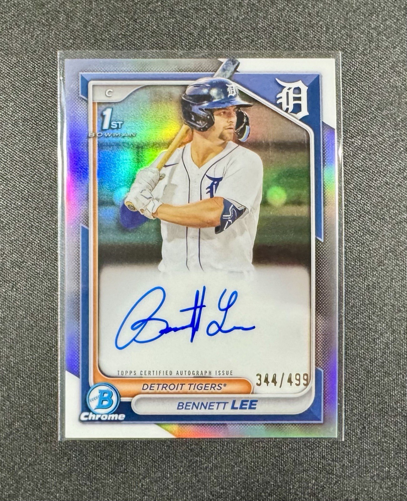 2024 Bowman Chrome - Bennett Lee - Prospect Auto Refractor 344/499 - 1st Bowman