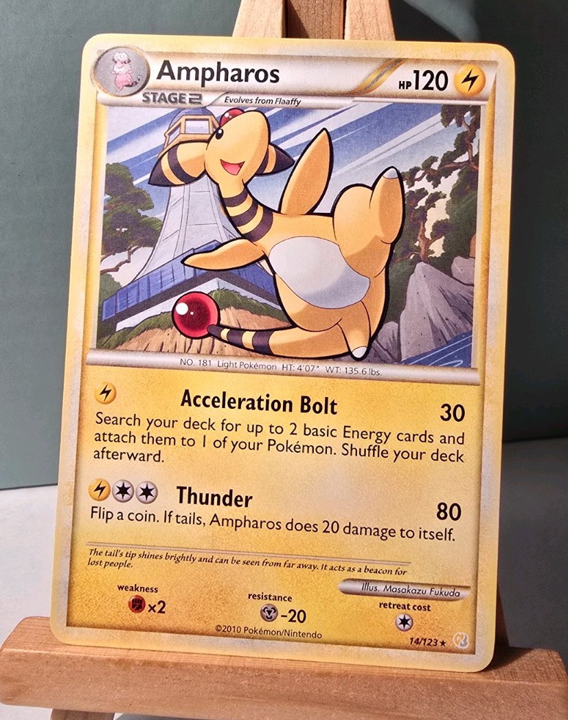 Ampharos Rare HeartGold SoulSilver 14/123 NM