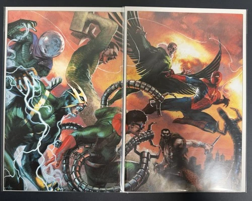 AMAZING SPIDER-MAN #53 & #54 Dell'Otto 1:50 Virgin Variant Connecting Covers