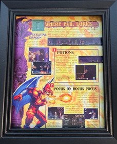 Demon&rsquo;s Crest Lurks Nintendo Print Ad Poster Art 8&rdquo;x 10.5&rdquo;