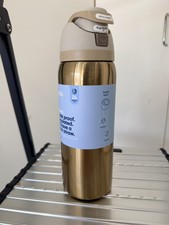 NEW Owala Stainless Steel FreeSip 32oz Holiday Metallic Gold Absolute Sleigh