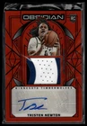 2024 Panini Obsidian Basketball Electric Etch Orange Flood Tristen Newton #227