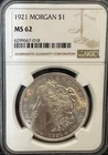 1921 $1 Morgan Dollar - NGC MS62