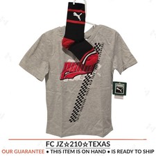 PUMA - Logo Graphic 2-Piece - Boys T-Shirt Size 6  Socks Set - NWT