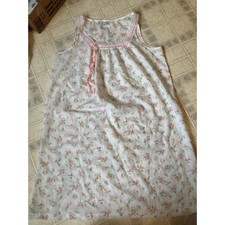 Vintage JC Penney Cotton Floral Square Neck Nightgown