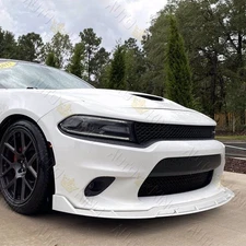 FIT 2015-2023 DODGE CHARGER SRT-STYLE PAINTED WHITE FRONT BUMPER SPLITTER LIP