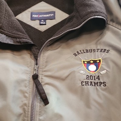 Golf Port Authority Bomber Jacket Ballbusters 2014 Champs Olive color XL