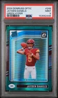 2024 Panini Donruss Optic - Rated Rookie Jayden Daniels #248 Green Hyper PSA 9