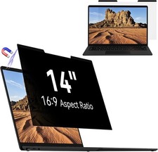 Magnetic Laptop Privacy Screen 14 inch, 16:9 Aspect Anti Glare Protector Filter