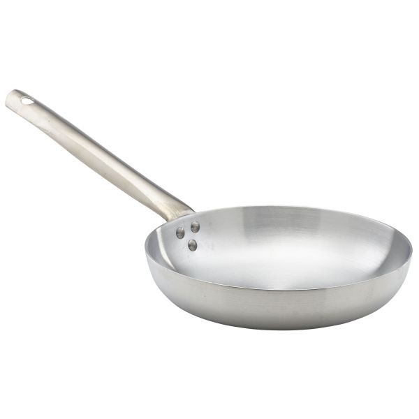 GenWare Omelette Pan Aluminium Chrome Home Hotel Cooking Omelette Pan 24cm