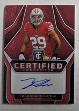 TALANOA HUFANGA 2024 Panini Totally Certified Competitor Red Autograph /100