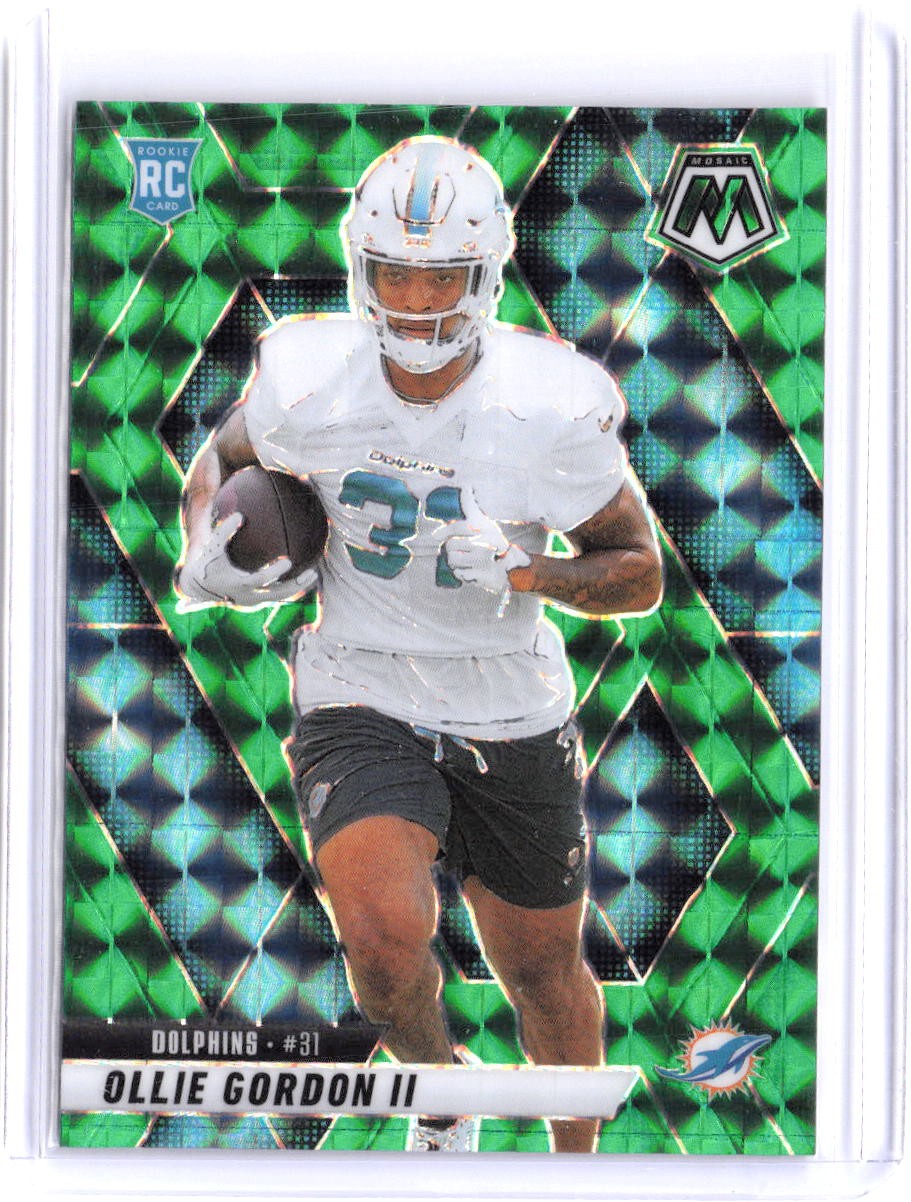 2025 Panini Mosaic #310 Ollie Gordon II Mosaic Green