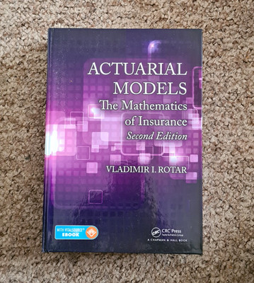 CRC Press Actuarial Models: Mathematics of Insurance 2nd HC 2014 Rotar 432p